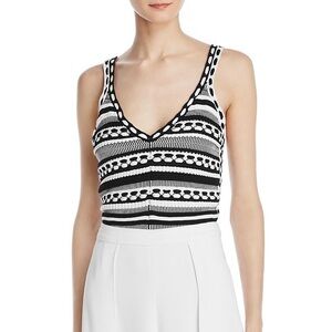 Alice + Olivia Sandrine Crochet Crop Top, Size XS